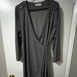 Calvin Klein knee length Wrap Dress